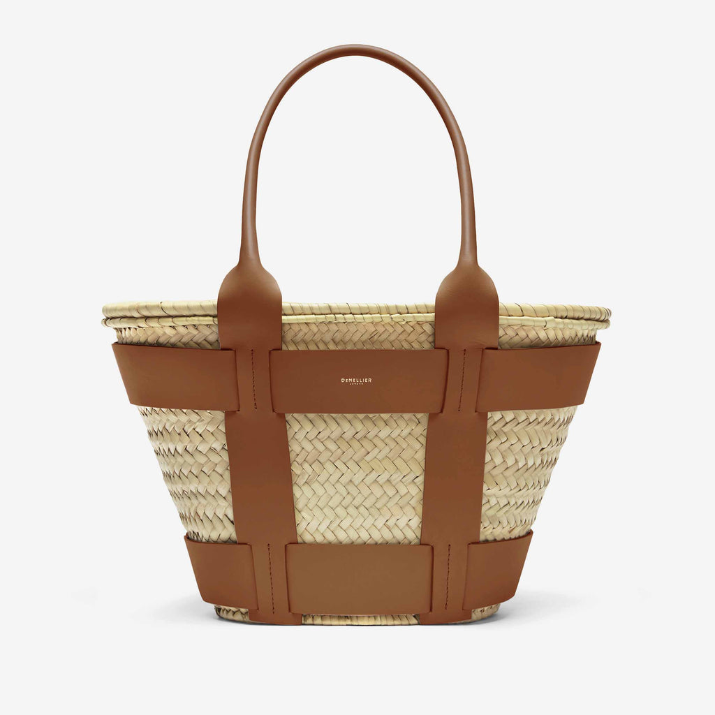 DeMellier The Santorini natural basket tan smooth