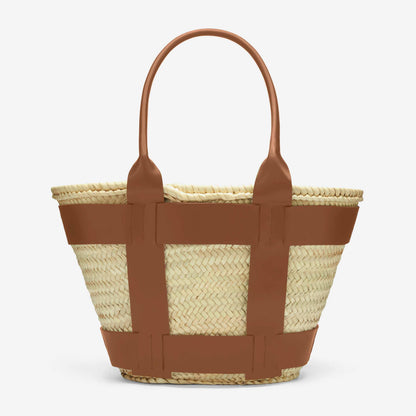 DeMellier The Santorini natural basket tan smooth