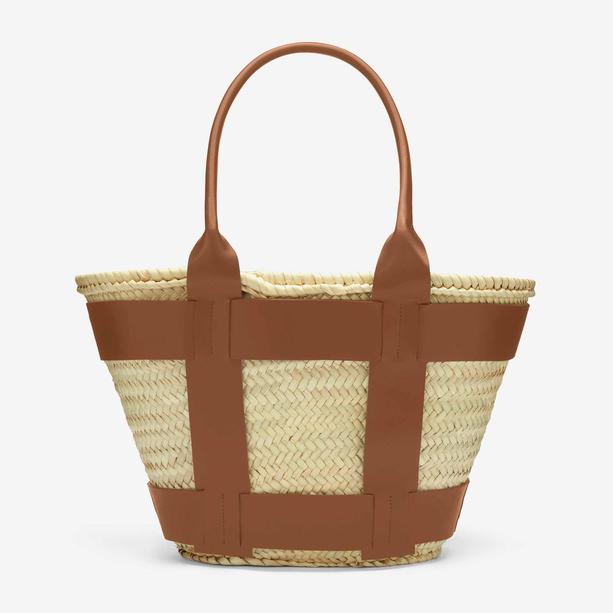 DeMellier The Santorini natural basket tan smooth