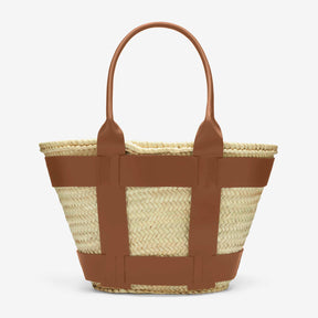 DeMellier The Santorini natural basket tan smooth