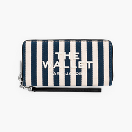 The Stripe Canvas Continental Wallet