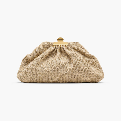 The Summer Woven Glam Clutch