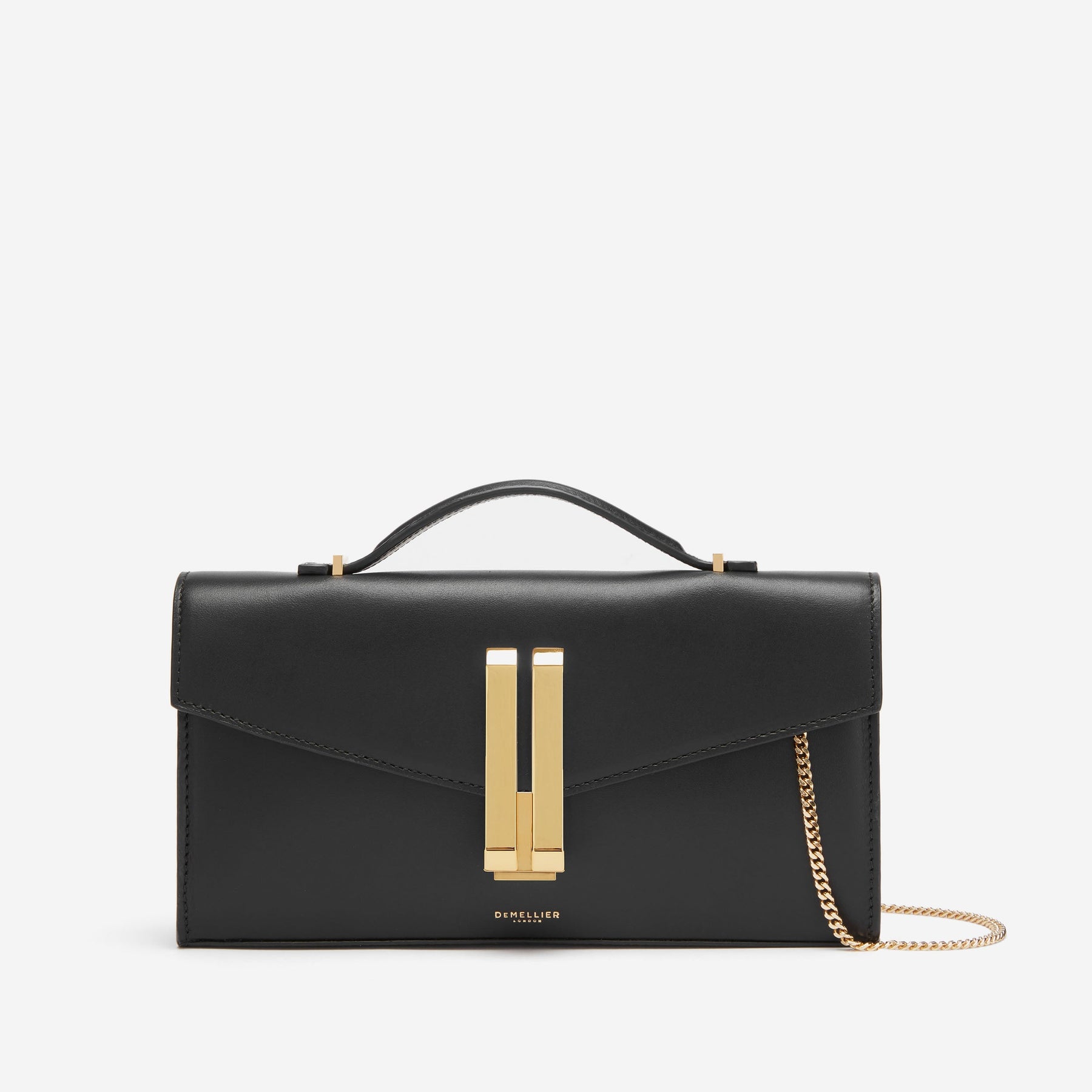 DeMellier The Vancouver Clutch black smooth