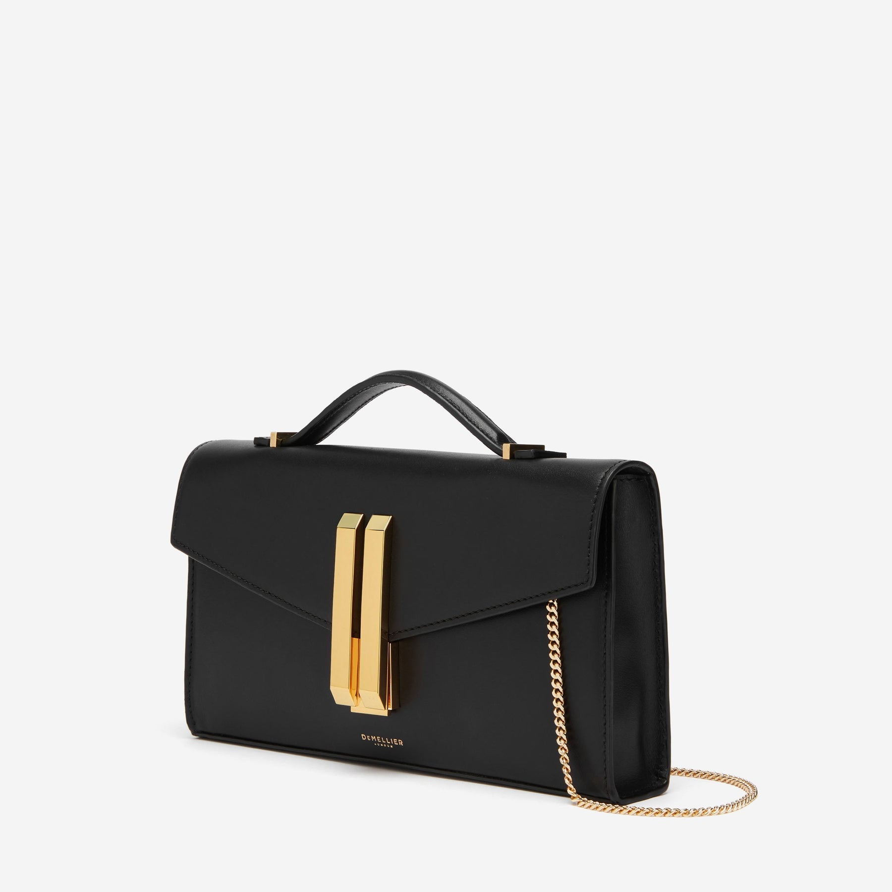 DeMellier The Vancouver Clutch black smooth