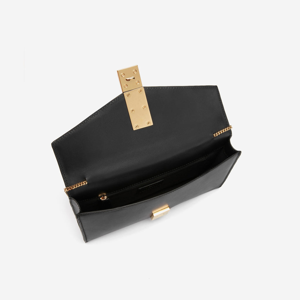 DeMellier The Vancouver Clutch black smooth