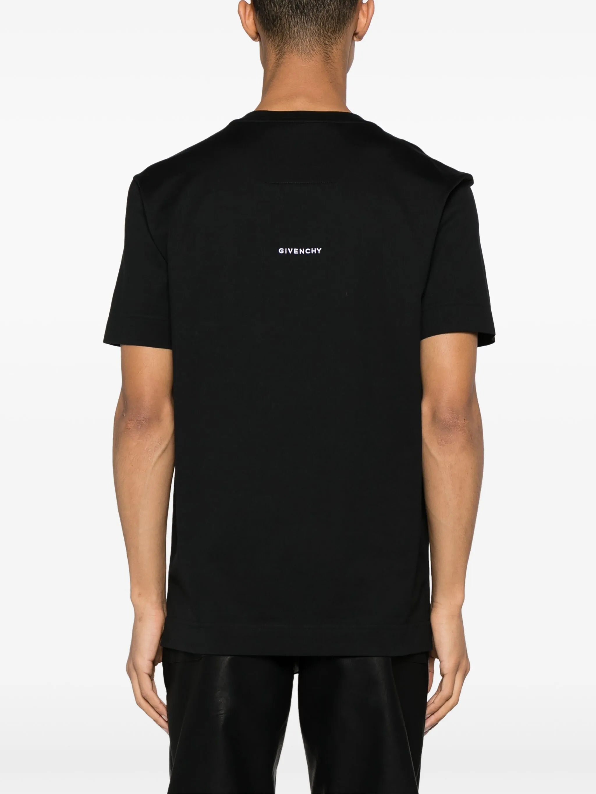 Givenchy Embroidered 4G Slim Fit T-Shirt in Black