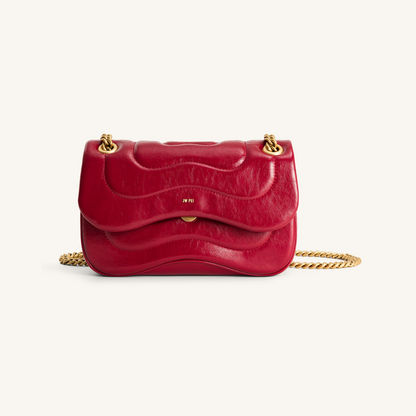 Tina Quilted Chain Crossbody - Claret