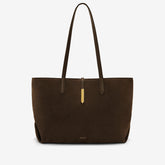 DeMellier The Tokyo Tote mocha suede & mocha smooth
