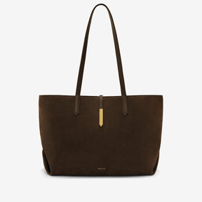 DeMellier The Tokyo Tote mocha suede & mocha smooth