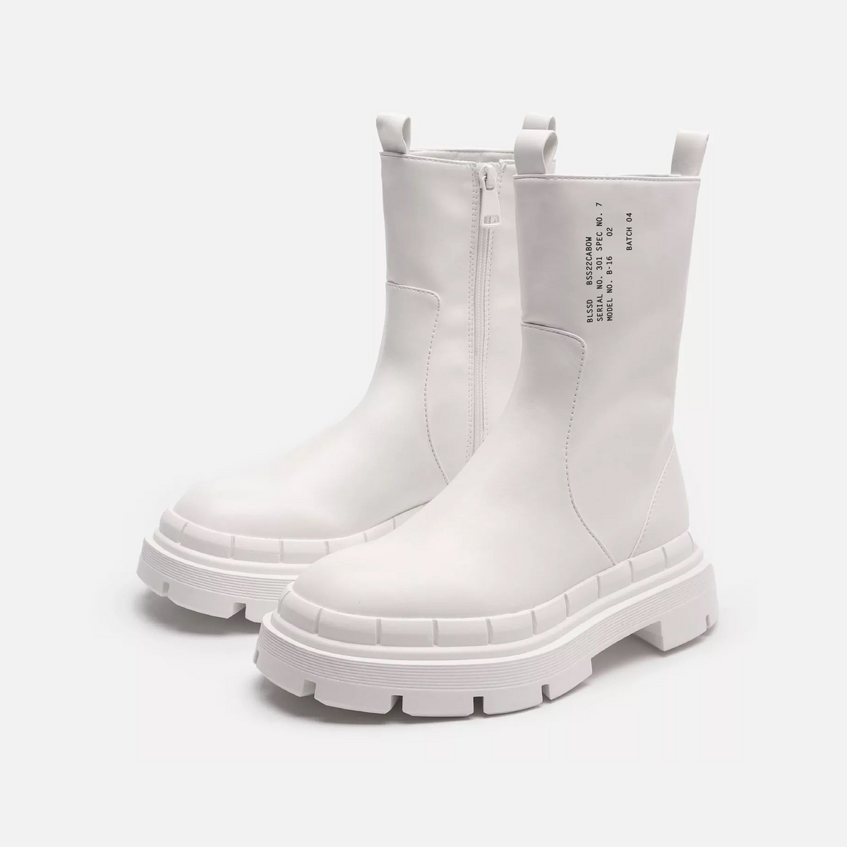 TOKYO VEGAN LEATHER CHUNKY BOOTS
