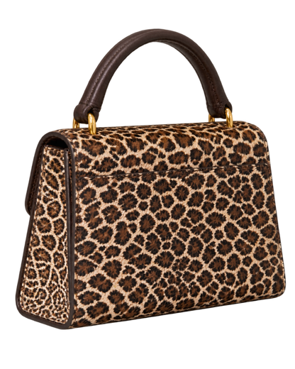 Tory Burch Britten Haircalf Mini Top Handle Bag