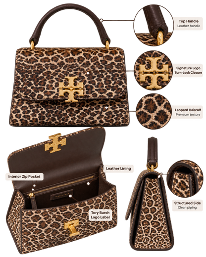 Tory Burch Britten Haircalf Mini Top Handle Bag