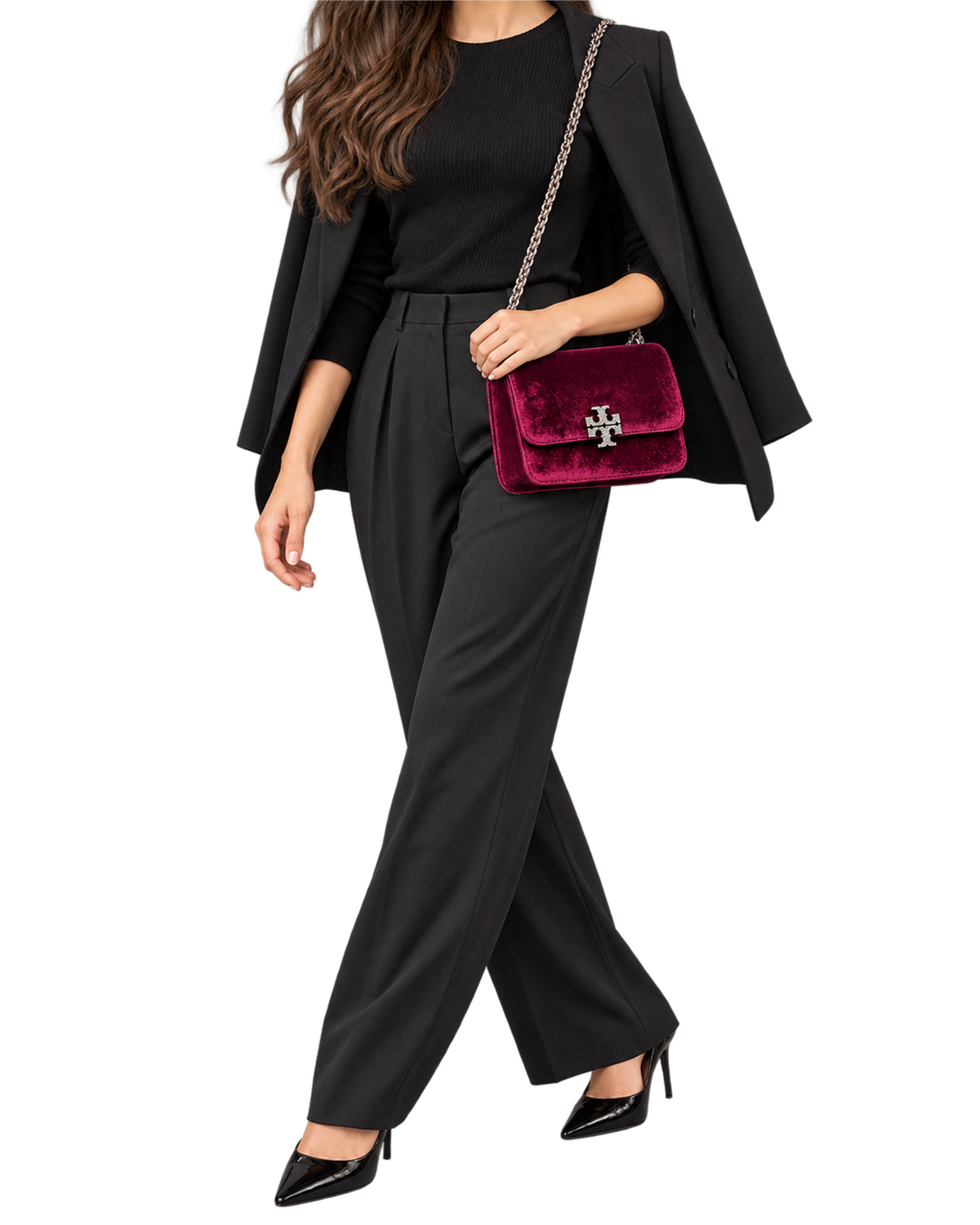 Tory Burch Velvet Cross Body Bag