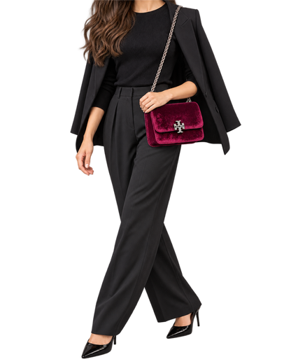 Tory Burch Velvet Cross Body Bag
