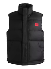 Hugo Boss Red Logo Patch Gilet in Black