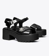 TURNLOCK LUG HEELED SANDAL