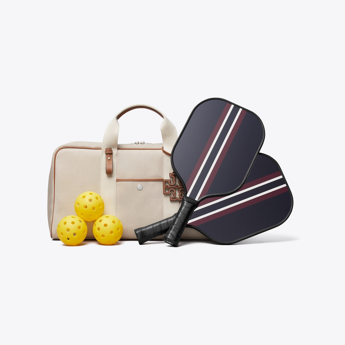 Two-Tone Canvas Pickleball Tote