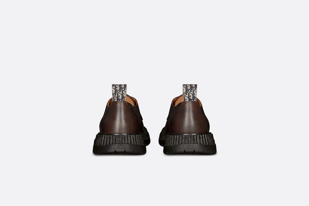 Dior Buffalo Leather Derby Shoes – Brown