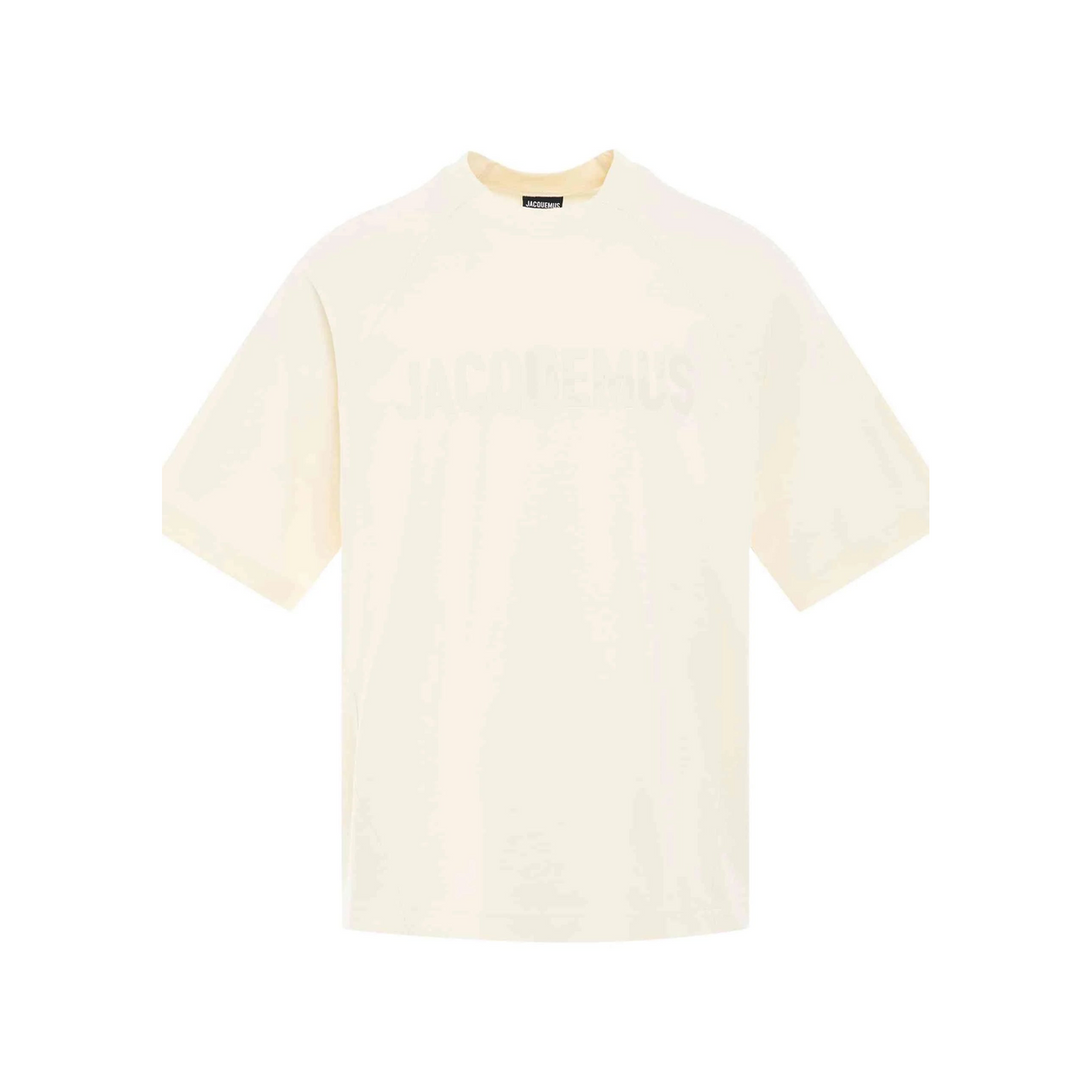 Typo Logo T-Shirt in Light Beige