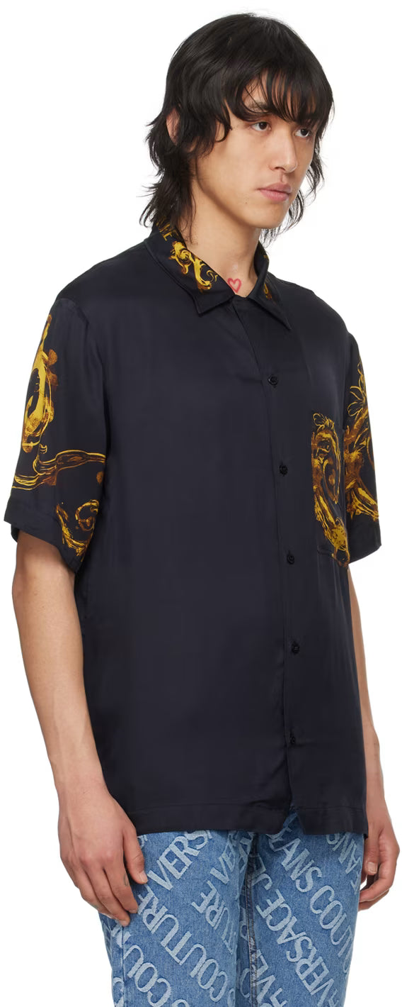 Black Watercolor Couture Shirt