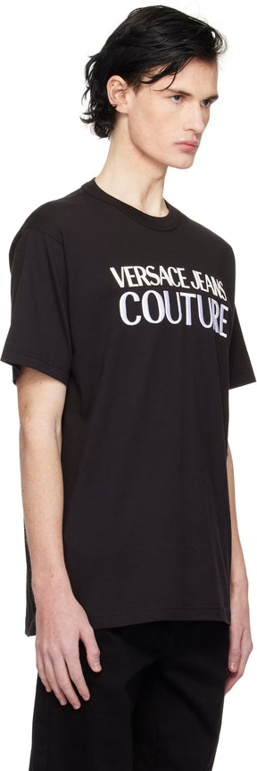 Black Logo Relaxed-Fit T-shirt