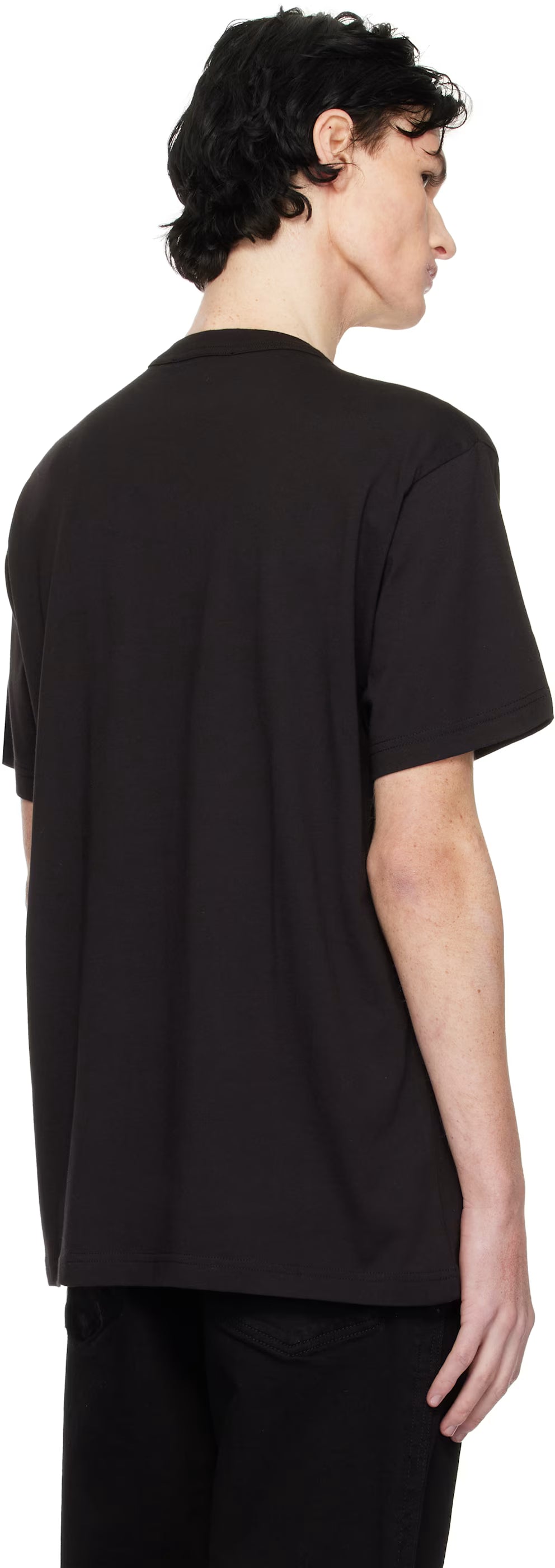 Black Logo Relaxed-Fit T-shirt