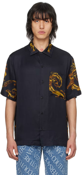 Black Watercolor Couture Shirt