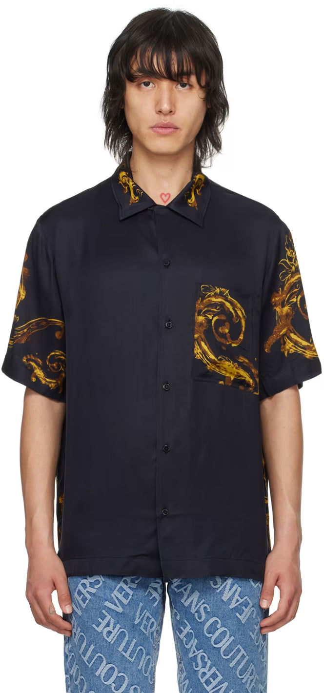 Black Watercolor Couture Shirt