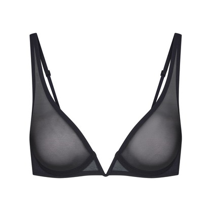 Ultra Fine Mesh Deep Plunge Bra