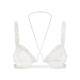 Ultra Fine Mesh Ruffle Bra