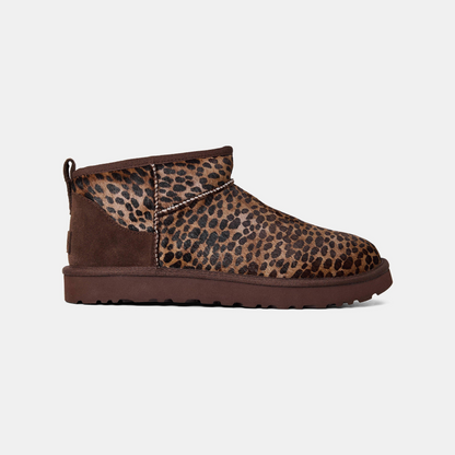 Ultra Mini Leopard Print Snug Boots