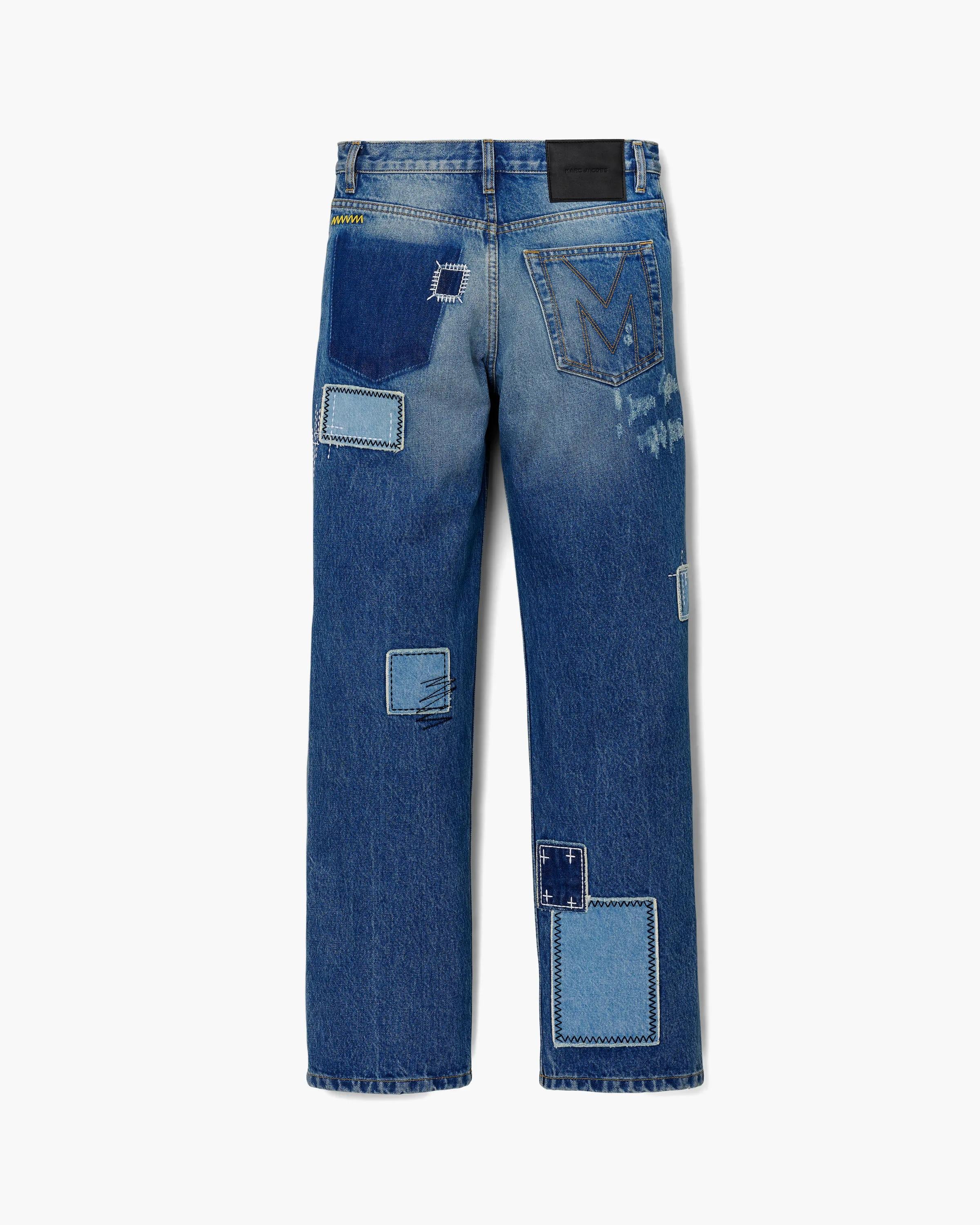 Patchwork Straight Jean