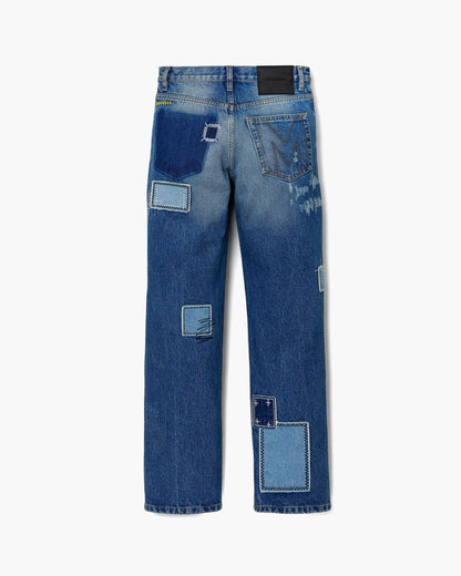 Patchwork Straight Jean