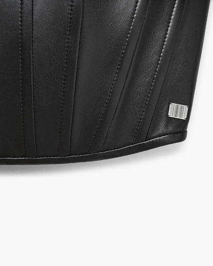 Strapless Leather Corset
