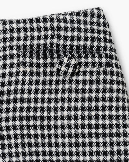 Gingham Tweed Mini Skirt