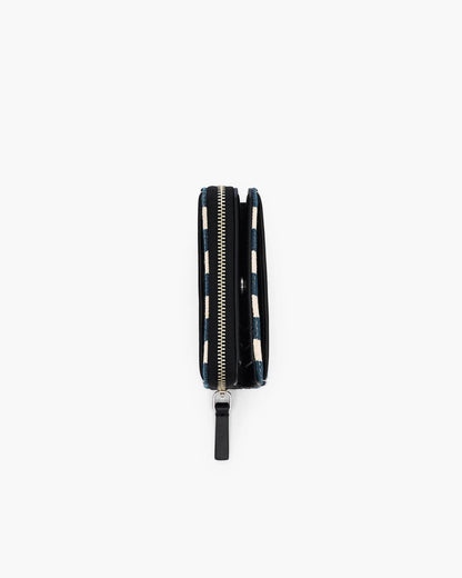 The Stripe Canvas Mini Compact Wallet