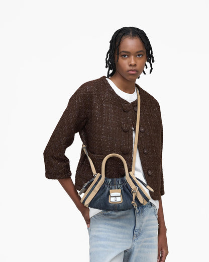 The Denim Suede Cristina Small Satchel