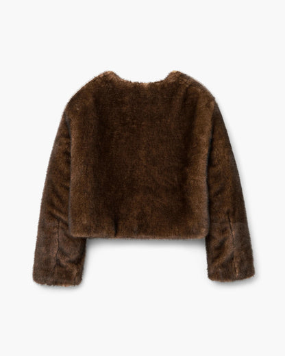 Teddy Cropped Jacket