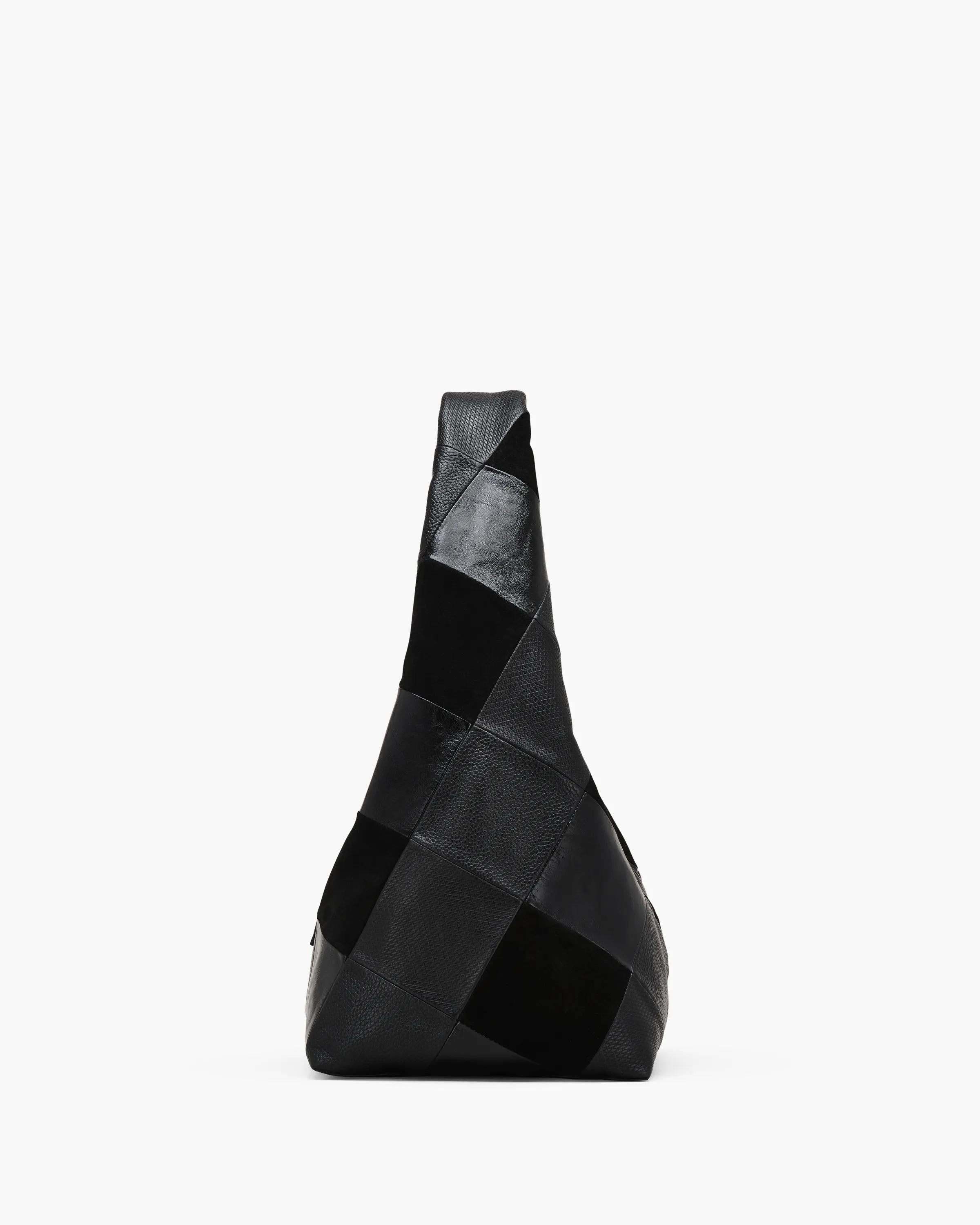 The Suede Patchwork Sack Bag