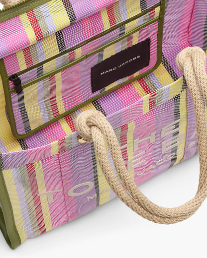 The Stripe Mesh Large Tote Bag
