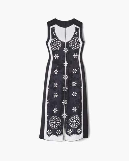 Trompe L'Oeil Eyelet Dress
