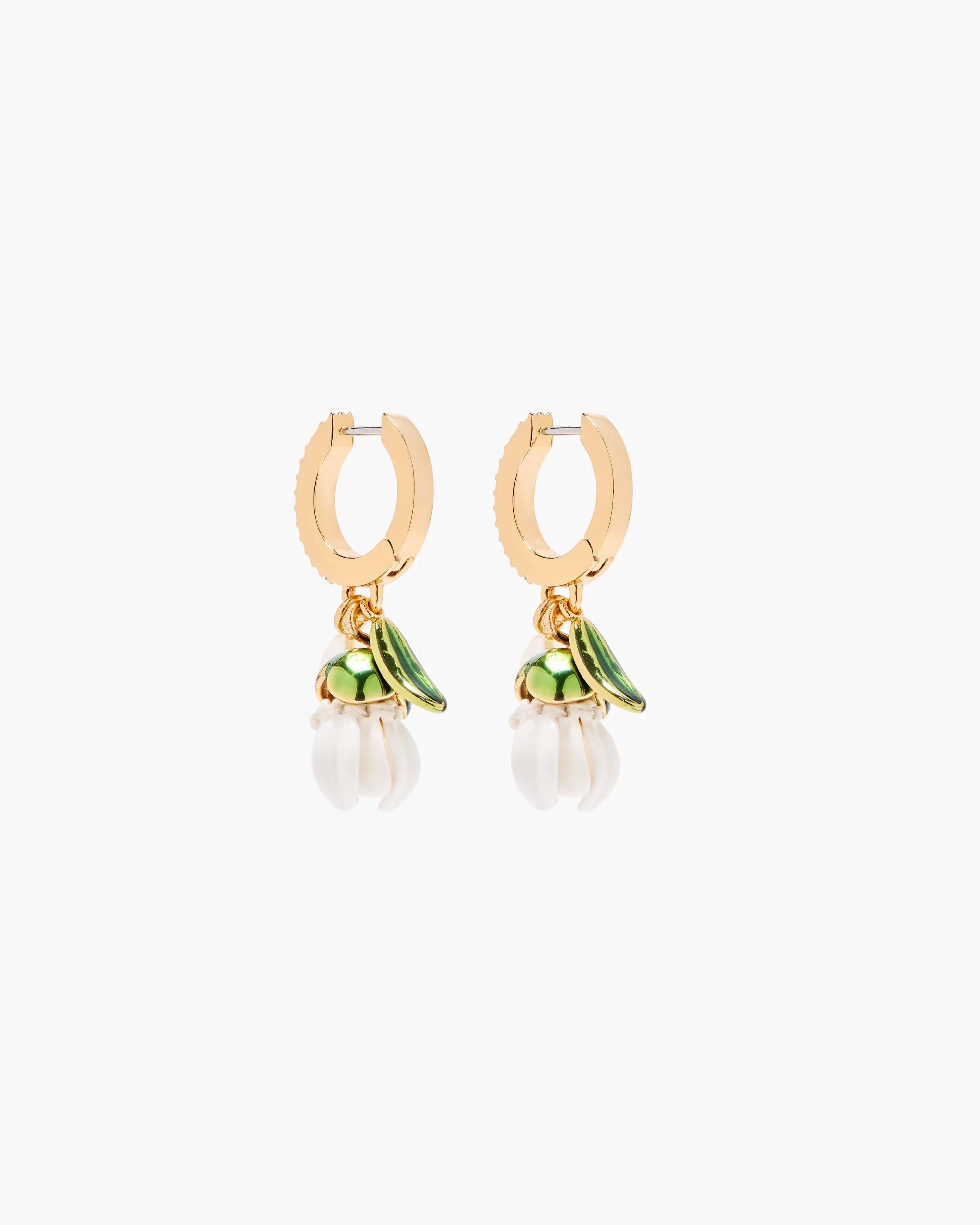 The Rooted Daisy Hoop Earrings