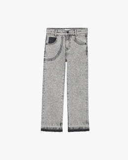 The Trompe Loeil Chain Jeans
