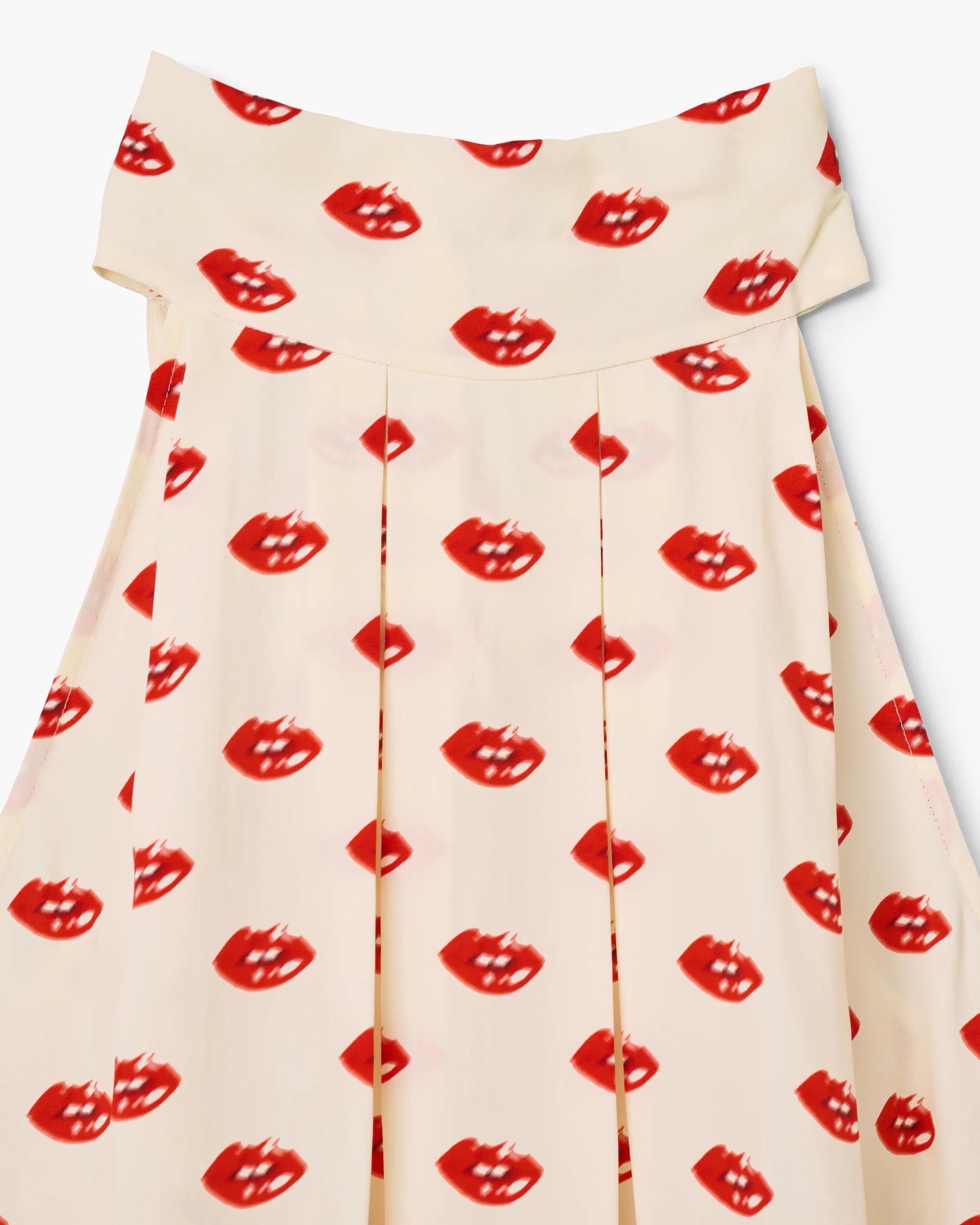 Lips Halterneck Tie Top
