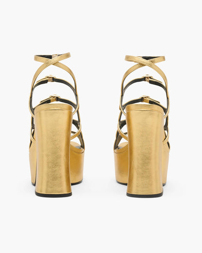 The Metallic Leather Kiki Platform Sandal