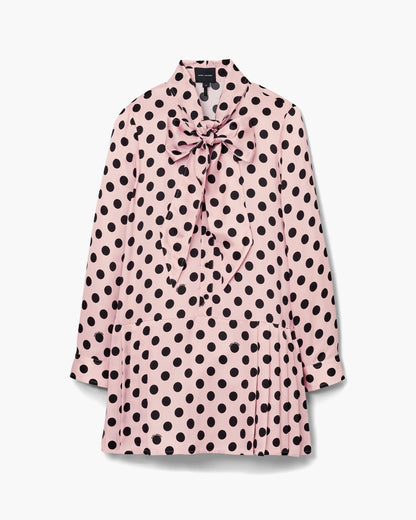 Dots Bow Pleated Dress