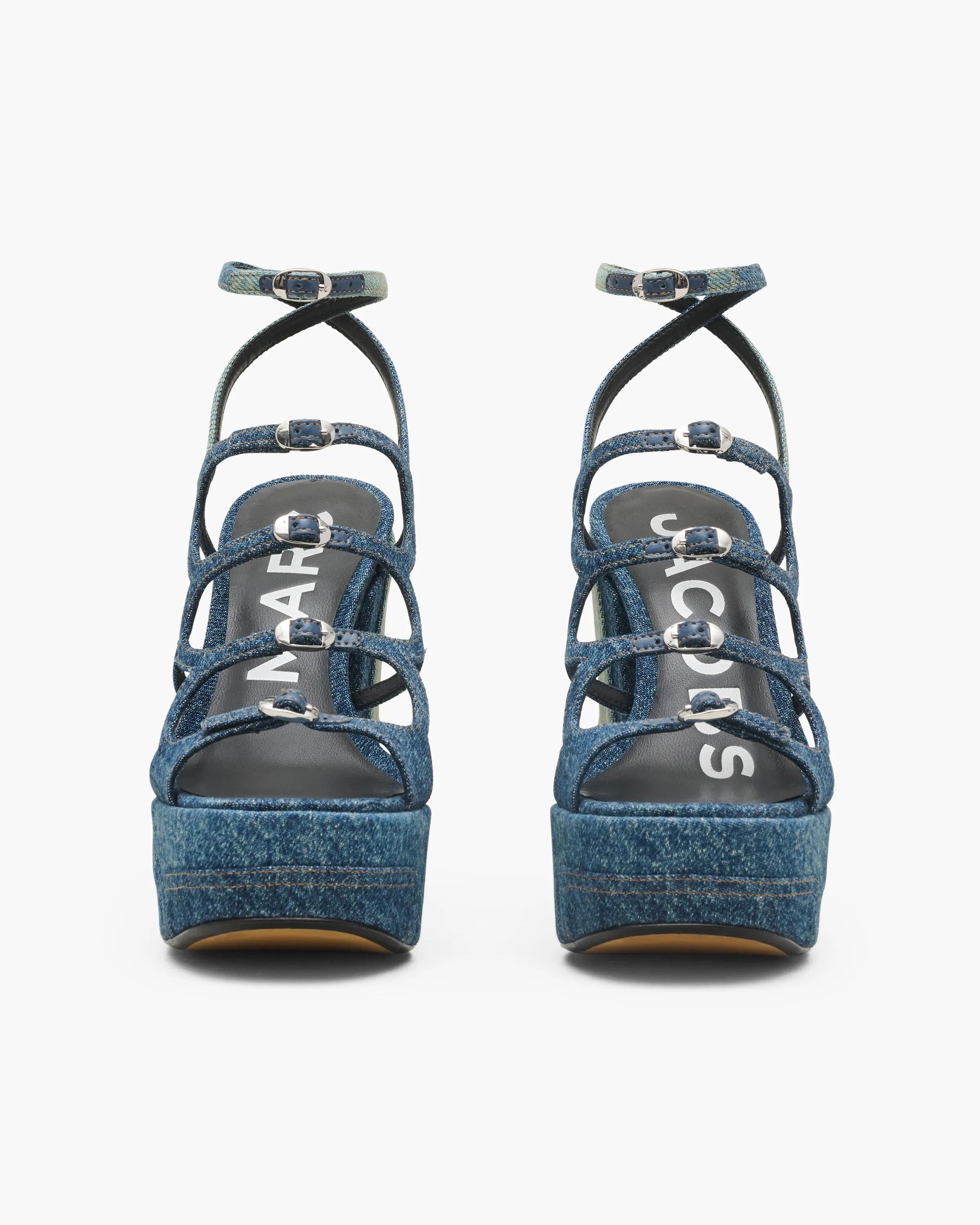 The Deconstructed Denim Kiki Platform Sandal