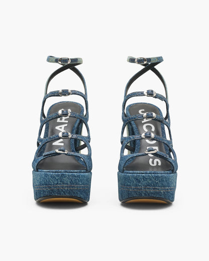 The Deconstructed Denim Kiki Platform Sandal