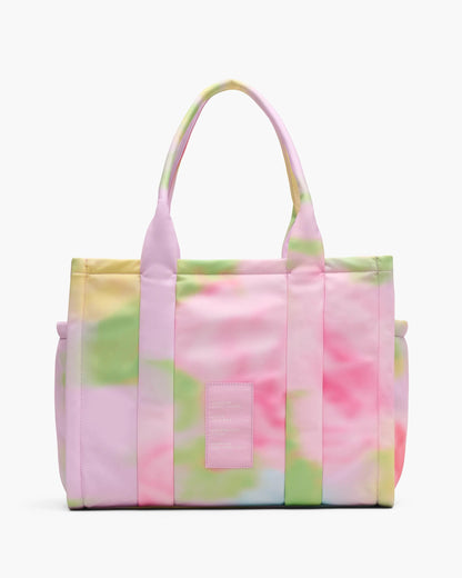 The Blurred Floral Large Puffy Nylon Tote Bag