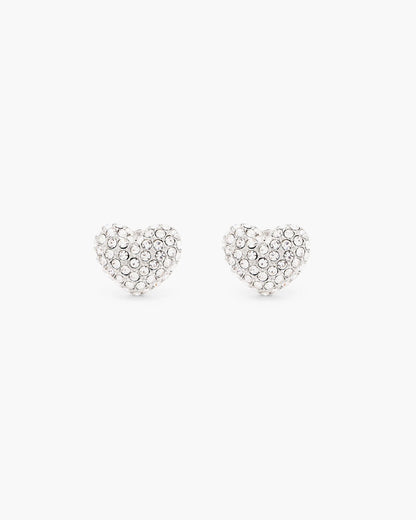 The Heart Pave Earrings